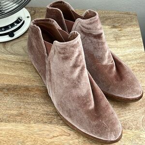 Blush Pink ankle boots